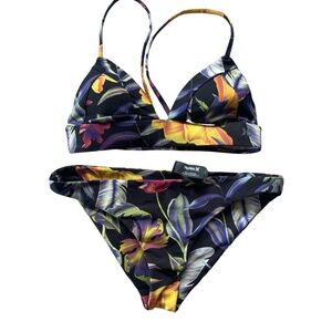 Cute Hurley Quick Dry Floral Bikini S/M